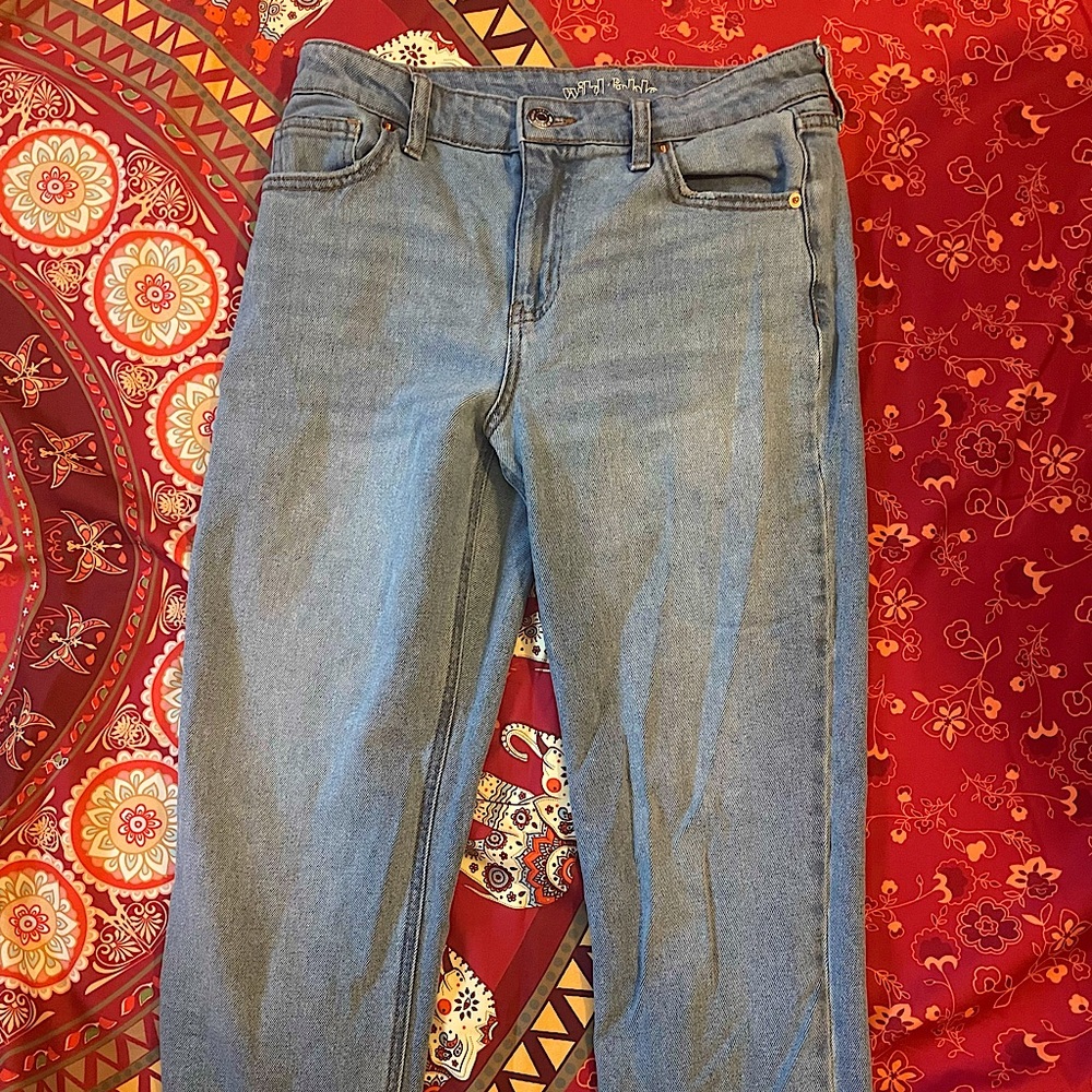Wild Fable Denim Capri Straight Jeans Blue Size 4